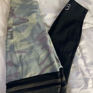 Bombshell Sportswear Camo and Black Leggings